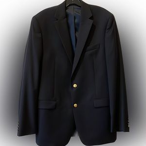 Mens Ralph Lauren Navy Blazer, size 40L, worn twice, pet free, smoke free home!